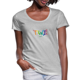 TANZ - by cgnfuchur.de - Pride-Edition Frauen T-Shirt mit U-Ausschnitt - Grau meliert