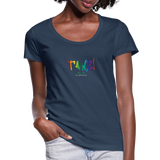 TANZ - by cgnfuchur.de - Pride-Edition Frauen T-Shirt mit U-Ausschnitt - Navy