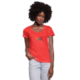 TANZ - by cgnfuchur.de - Pride-Edition Frauen T-Shirt mit U-Ausschnitt - Koralle