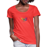 TANZ - by cgnfuchur.de - Pride-Edition Frauen T-Shirt mit U-Ausschnitt - Koralle