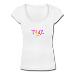 TANZ - by cgnfuchur.de - Batik - Frauen T-Shirt mit U-Ausschnitt - Weiß