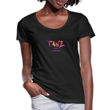 TANZ - by cgnfuchur.de - Batik - Frauen T-Shirt mit U-Ausschnitt - Schwarz