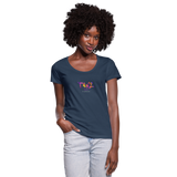 TANZ - by cgnfuchur.de - Batik - Frauen T-Shirt mit U-Ausschnitt - Navy