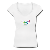 TANZ - by cgnfuchur.de - Pride-Edition Frauen T-Shirt mit U-Ausschnitt - Weiß