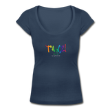 TANZ - by cgnfuchur.de - Pride-Edition Frauen T-Shirt mit U-Ausschnitt - Navy