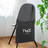 TANZ - Schultertasche aus Recycling-Material - mit Schriftzug weiß - Schwarz meliert