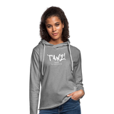 TANZ - Leichtes Kapuzensweatshirt Unisex - Aufdruck weiß vorne - Grau meliert