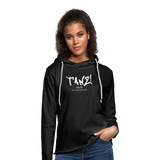TANZ - Leichtes Kapuzensweatshirt Unisex - Aufdruck weiß vorne - Anthrazit