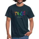 TANZ - Pride - Männer T-Shirt - kräftige Farbtöne - Aufdruck vorne - regenbogenfarben - Navy