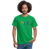 TANZ - Pride - Männer T-Shirt - kräftige Farbtöne - Aufdruck vorne - regenbogenfarben - Kelly Green