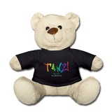 TANZ - Pride - Teddy - schwarzes o. blaues T-Shirt mit Aufdruck vorne regenbogenfarben - Schwarz