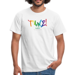 TANZ - Pride - Männer T-Shirt - hellere Farbtöne - Aufdruck vorn - regenbogenfarben - Weiß