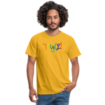TANZ - Pride - Männer T-Shirt - hellere Farbtöne - Aufdruck vorn - regenbogenfarben - Gelb