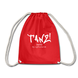 TANZ - Turnbeutel -  Logodruck in weiß -  einseitig - Rot