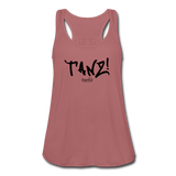 TANZ - Federleichtes Frauen Tank Top - in verschiedenen Farben - Schriftzug schwarz vorne - Vintage Rosa