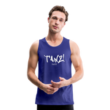 TANZ - Männer Premium Tank Top - verschiedene Farben  mit weißem Aufdruck vorne - Königsblau