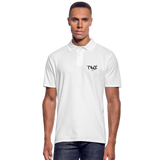 TANZ! by cgnfuchur.de - Männer Poloshirt - verschiedene Farben - Aufdruck schwarz vorne links (klein) und Ärmel (links klein) - Weiß