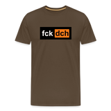 fckch - by cgnfuchur.de - UNISEX - Premium-T-Shirt - Edelbraun