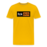fckch - by cgnfuchur.de - UNISEX - Premium-T-Shirt - Sonnengelb