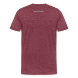 fckch - by cgnfuchur.de - UNISEX - Premium-T-Shirt - Bordeauxrot meliert