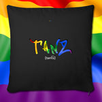 TANZ - Pride Sofakissen mit Füllung 44 x 44 cm - Aufdruck regenbogenfarben