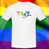 TANZ - Pride - Männer T-Shirt - hellere Farbtöne - Aufdruck vorn - regenbogenfarben