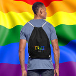 TANZ - Pride - Turnbeutel -  in verschiedenen Farben - Aufdruck in regenbogenfarben und weiß - einseitig