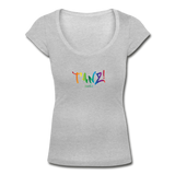 TANZ - by cgnfuchur.de - Pride-Edition Frauen T-Shirt mit U-Ausschnitt - Grau meliert