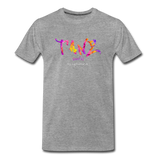 TANZ - by cgnfuchur.de - Batik - Unisex Premium T-Shirt - Grau meliert