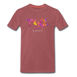 TANZ - by cgnfuchur.de - Batik - Unisex Premium T-Shirt - washed Burgundy