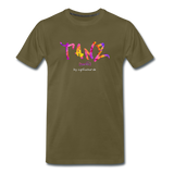 TANZ - by cgnfuchur.de - Batik - Unisex Premium T-Shirt - Khaki