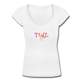 TANZ - by cgnfuchur.de - Batik - Frauen T-Shirt mit U-Ausschnitt - Weiß
