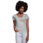 TANZ - by cgnfuchur.de - Batik - Frauen T-Shirt mit U-Ausschnitt - Grau meliert