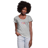 TANZ - by cgnfuchur.de - Batik - Frauen T-Shirt mit U-Ausschnitt - Grau meliert