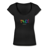 TANZ - by cgnfuchur.de - Pride-Edition Frauen T-Shirt mit U-Ausschnitt - Schwarz