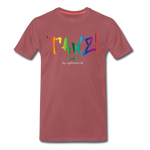 TANZ - by cgnfuchur.de - Pride-Edition - Unisex Premium T-Shirt - washed Burgundy