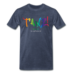 TANZ - by cgnfuchur.de - Pride-Edition - Unisex Premium T-Shirt - Blau meliert