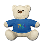 TANZ - Pride - Teddy - schwarzes o. blaues T-Shirt mit Aufdruck vorne regenbogenfarben - Königsblau