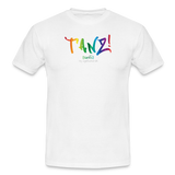 TANZ - Pride - Männer T-Shirt - hellere Farbtöne - Aufdruck vorn - regenbogenfarben - Weiß