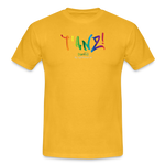 TANZ - Pride - Männer T-Shirt - hellere Farbtöne - Aufdruck vorn - regenbogenfarben - Gelb
