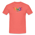 TANZ - Pride - Männer T-Shirt - hellere Farbtöne - Aufdruck vorn - regenbogenfarben - Koralle