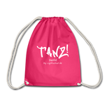 TANZ - Turnbeutel -  Logodruck in weiß -  einseitig - Fuchsia
