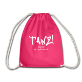 TANZ - Turnbeutel -  Logodruck in weiß -  einseitig - Fuchsia