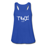 TANZ - Federleichtes Frauen Tank Top - in verschiedenen Farben - Schriftzug in weiß - Royalblau