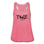 TANZ - Federleichtes Frauen Tank Top - in verschiedenen Farben - Schriftzug schwarz vorne - Neonpink