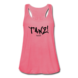TANZ - Federleichtes Frauen Tank Top - in verschiedenen Farben - Schriftzug schwarz vorne - Neonpink