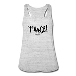 TANZ - Federleichtes Frauen Tank Top - in verschiedenen Farben - Schriftzug schwarz vorne - Grau meliert