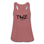 TANZ - Federleichtes Frauen Tank Top - in verschiedenen Farben - Schriftzug schwarz vorne - Vintage Rosa