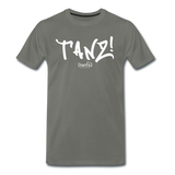 TANZ - by cgnfuchur.de - weißer Aufdruck - Unisex Premium T-Shirt - Asphalt