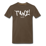TANZ - by cgnfuchur.de - weißer Aufdruck - Unisex Premium T-Shirt - Edelbraun